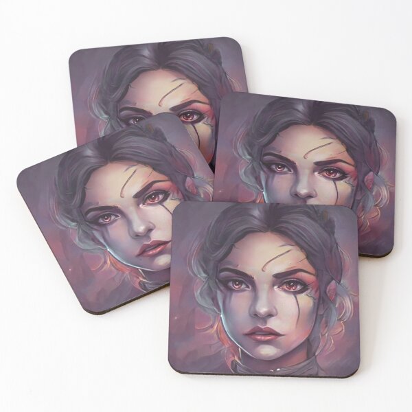 Item preview, Girl With Streaks on Her Face designed and sold by mermaidkrista.