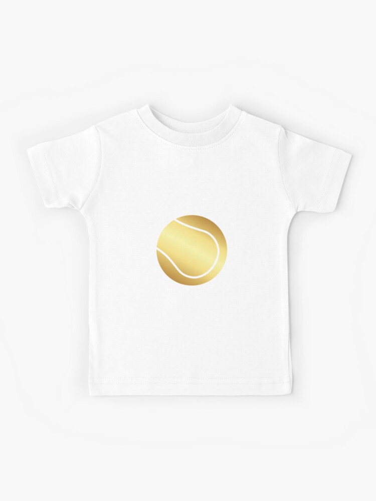 arbusto Es mas que costo Camiseta para niños «Pelota de tenis dorada» de Mysewcuteboutiq | Redbubble