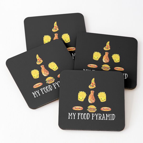 Item preview, National Fast Food Day My Food Pyramid Funny Worker Gift designed and sold by Dressed For  Duty.