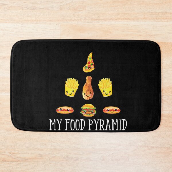 Item preview, National Fast Food Day My Food Pyramid Funny Worker Gift designed and sold by Dressed For  Duty.