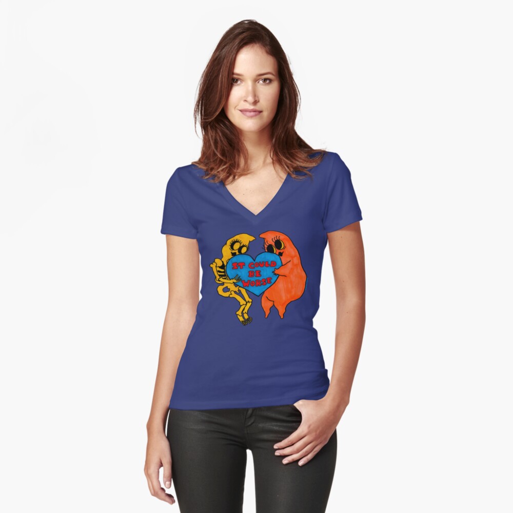 Item preview, Fitted V-Neck T-Shirt designed and sold by ambermccall.