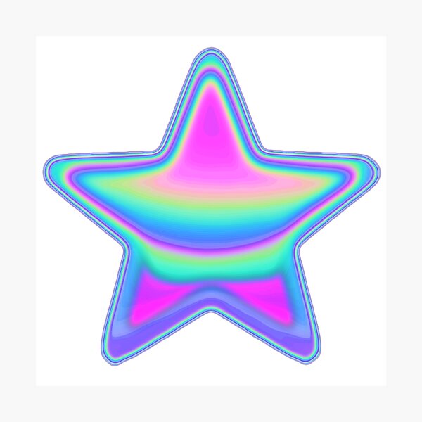 Glitter Golden, Silver And Colorful Sparkle Stars | Sticker