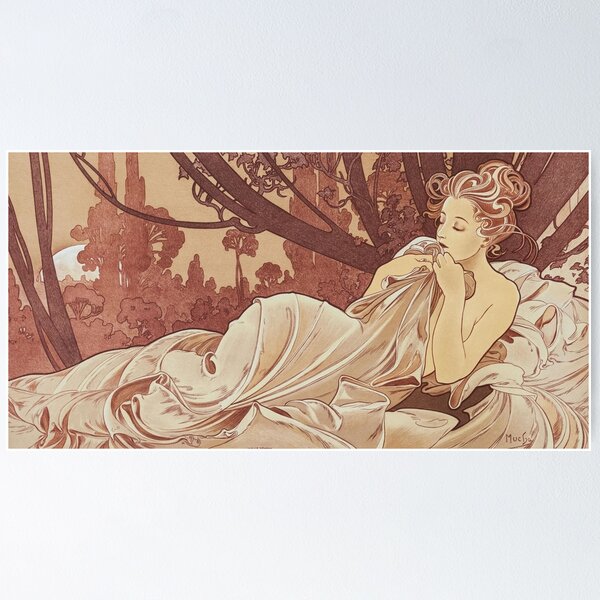 Item preview, Dusk, Mucha designed and sold by immortalpeaches.