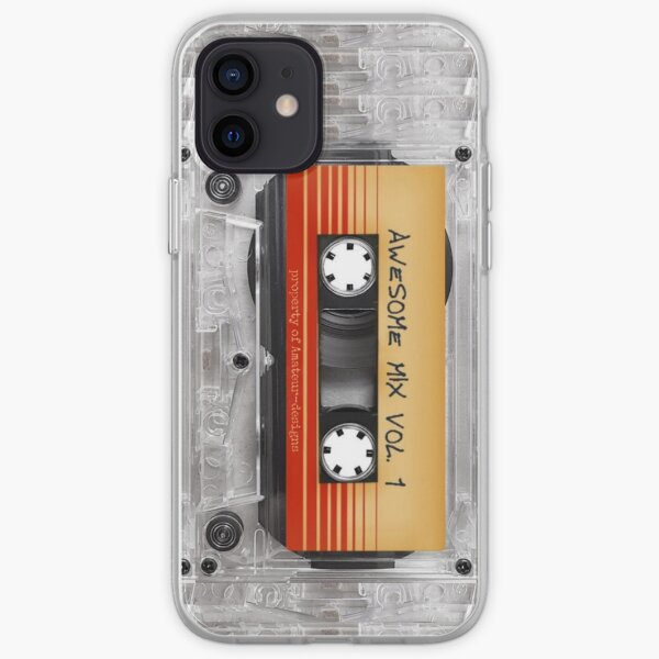 Transparent Cassette Tape AWESOME MIX iPhone Soft Case