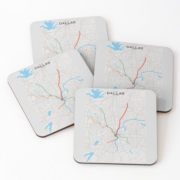 Item preview, Dallas Transit Map designed and sold by CPTVDesign.
