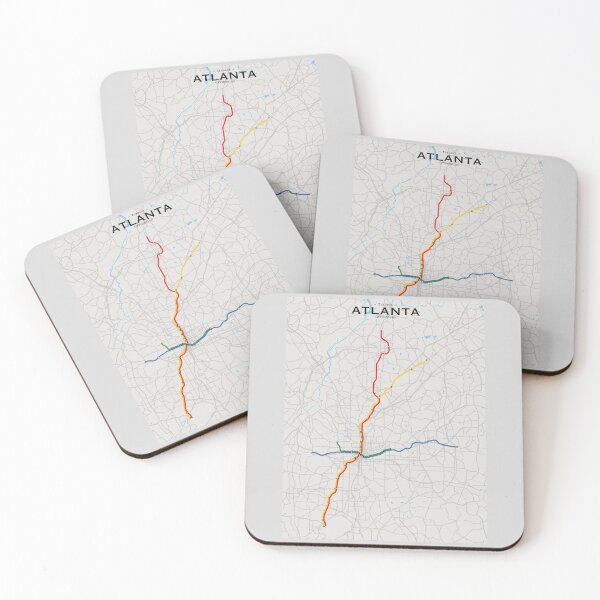 Item preview, Atlanta Transit Map designed and sold by CPTVDesign.