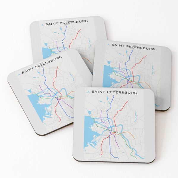 Item preview, Saint Petersburg Transit Map designed and sold by CPTVDesign.