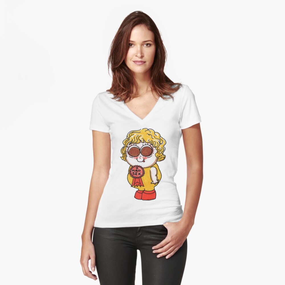 Item preview, Fitted V-Neck T-Shirt designed and sold by ambermccall.