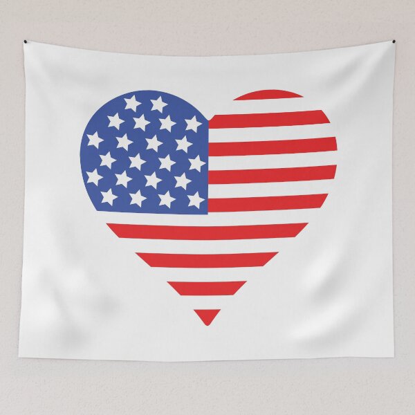 Item preview, Heart Flag designed and sold by Mysewcuteboutiq.