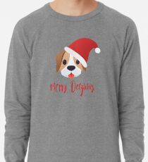 Merry Dogmas emoji Lightweight Sweatshirt