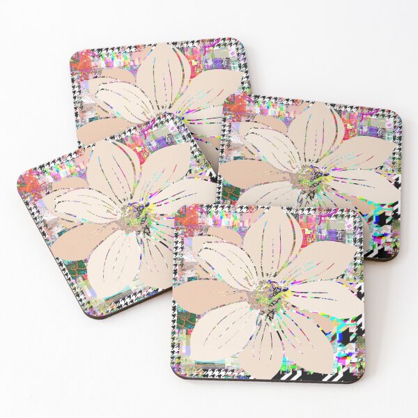 Item preview, Peachy Floral Glitchy Glam  designed and sold by thebrightspotco.