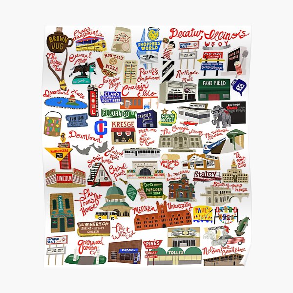 Decatur, Illinois Days Gone By Poster