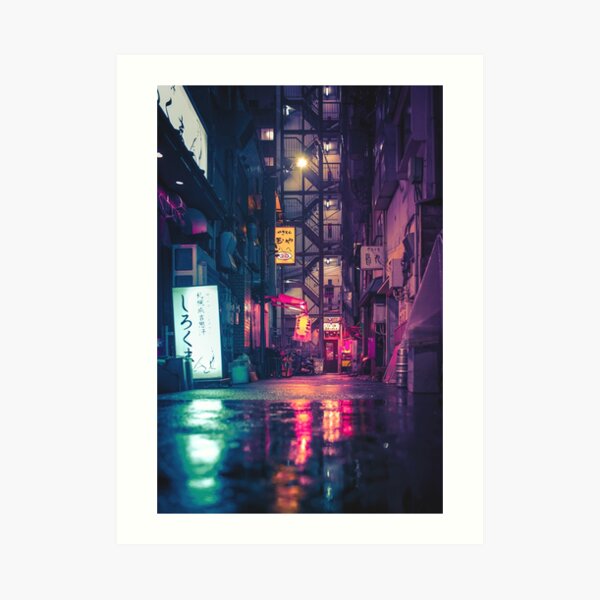 Film Noir Tokyo Art Print