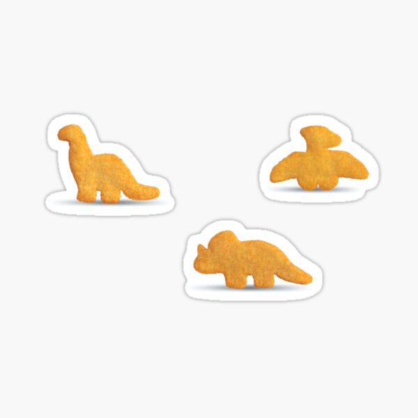 Item preview, Dino Chicken Nugget Sticker Pack  designed and sold by kbeck15.