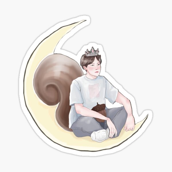 Artikel-Vorschau von Jung Hoseok - Eichhörnchen Prinzessin auf Mond, designt und verkauft von pradallina.