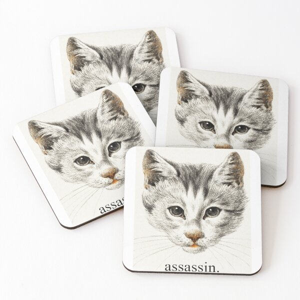 Item preview, assassin kitten designed and sold by samohtbackwards.