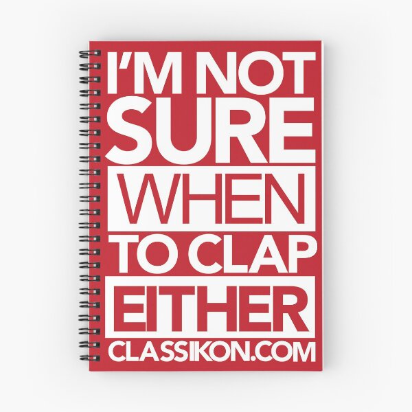 Item preview, I'm not sure when to clap either - Red designed and sold by classikON.