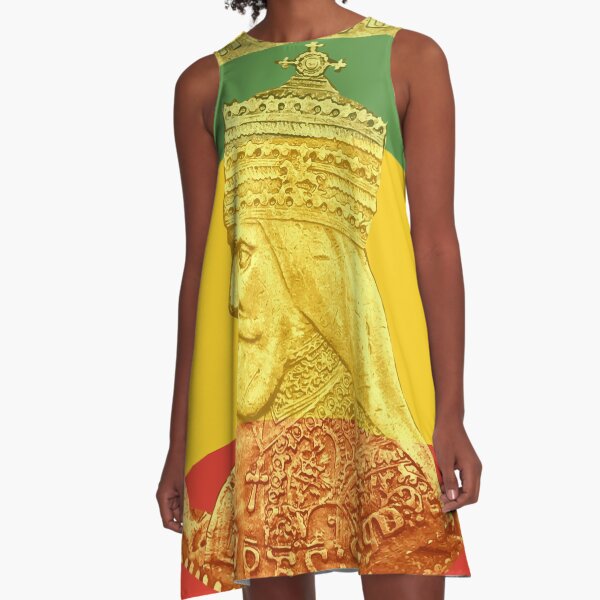 Haile Selassie King of Kings A-Line Dress