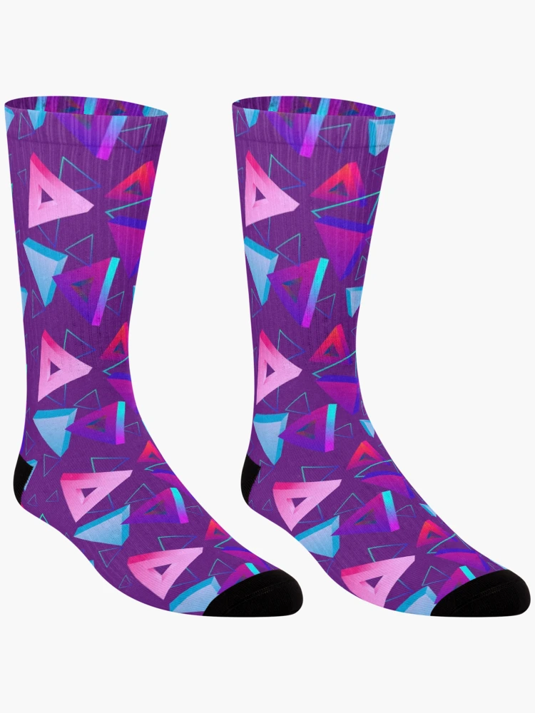 Thumbnail 3 of 5, Socks, Triangle Pattern designed and sold by AngHellic.
