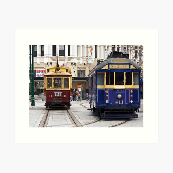 Christchurch Trams Art Print