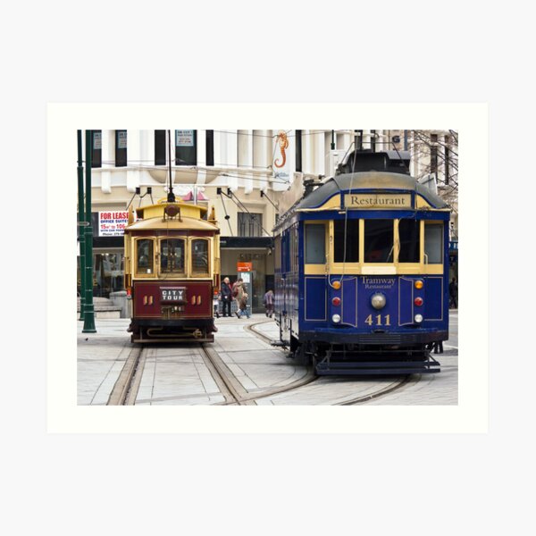 Christchurch Trams Art Print