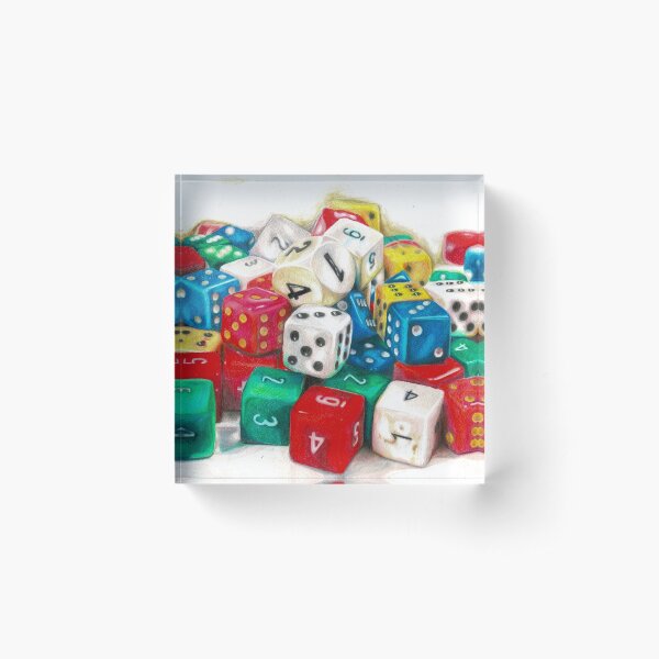 Dice Acrylic Block