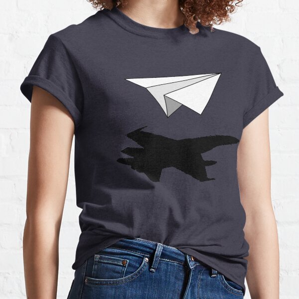 Flying Paper Airplane Awesome Minimal Paper Planes' Men's T-Shirt