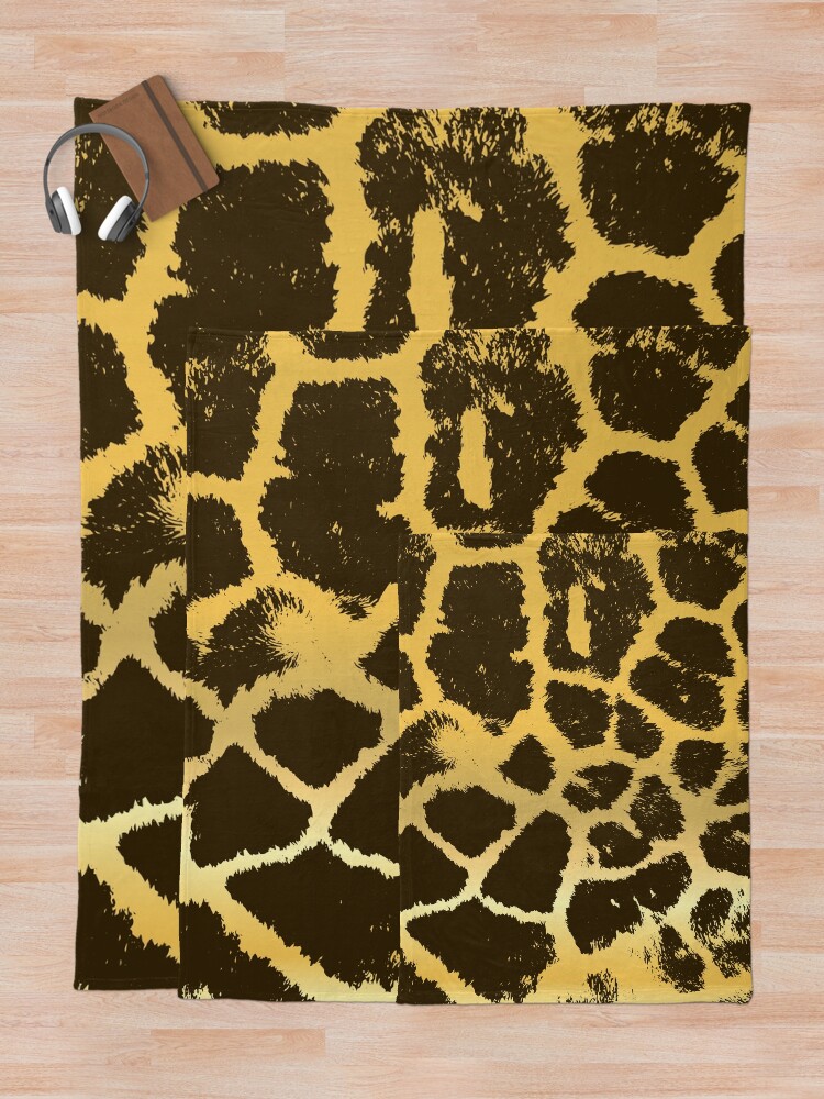Alternate view of Giraffe Spots Throw Blanket