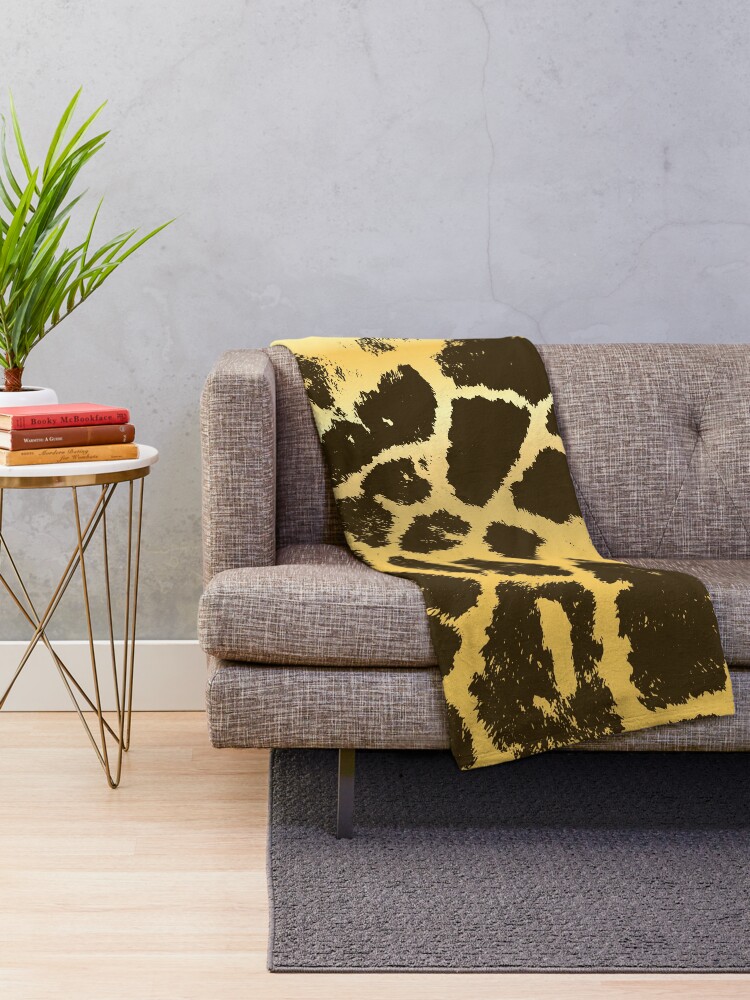 Alternate view of Giraffe Spots Throw Blanket