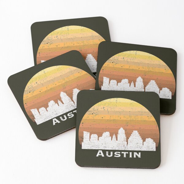 Item preview, Austin Skyline (distressed white) designed and sold by Dan Brady.