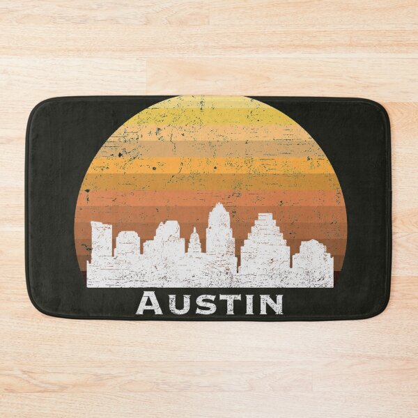 Item preview, Austin Skyline (distressed white) designed and sold by Dan Brady.