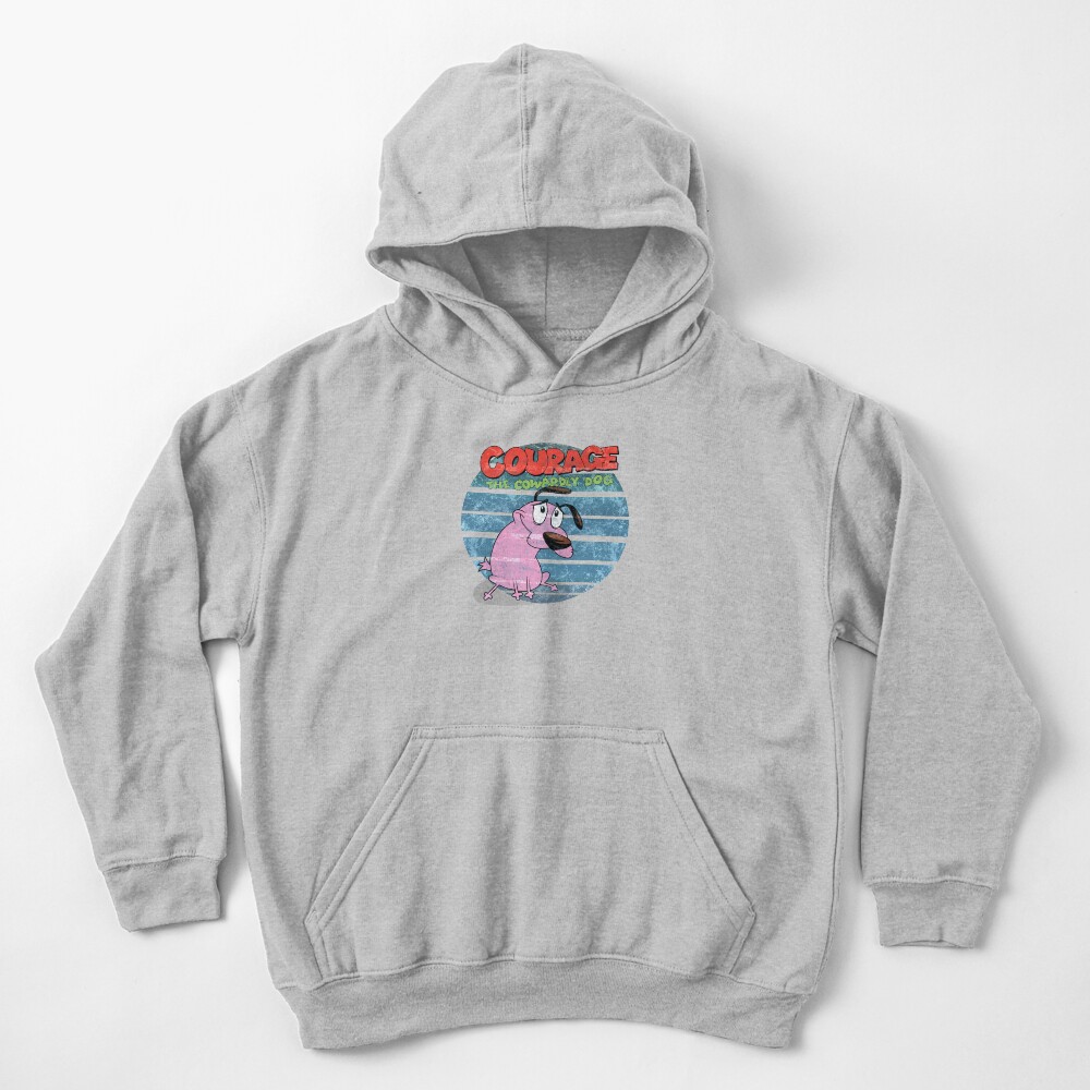 Courage the Cowardly Dog Kids Pullover Hoodie
