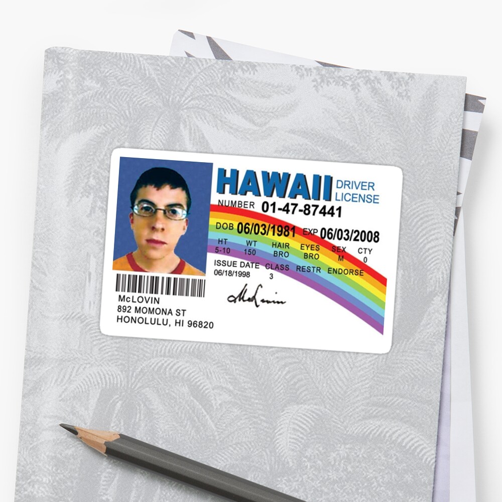 Printable Mclovin Id