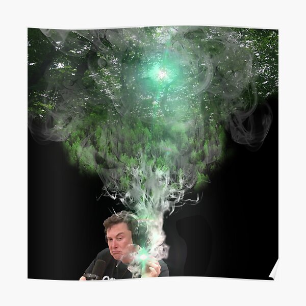 Elon Musk Smoking Posters Redbubble