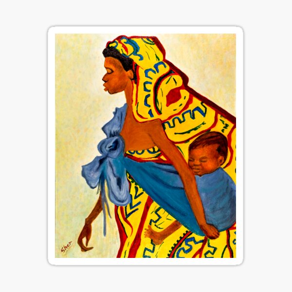 Mama Toto African Mother and Child Sticker