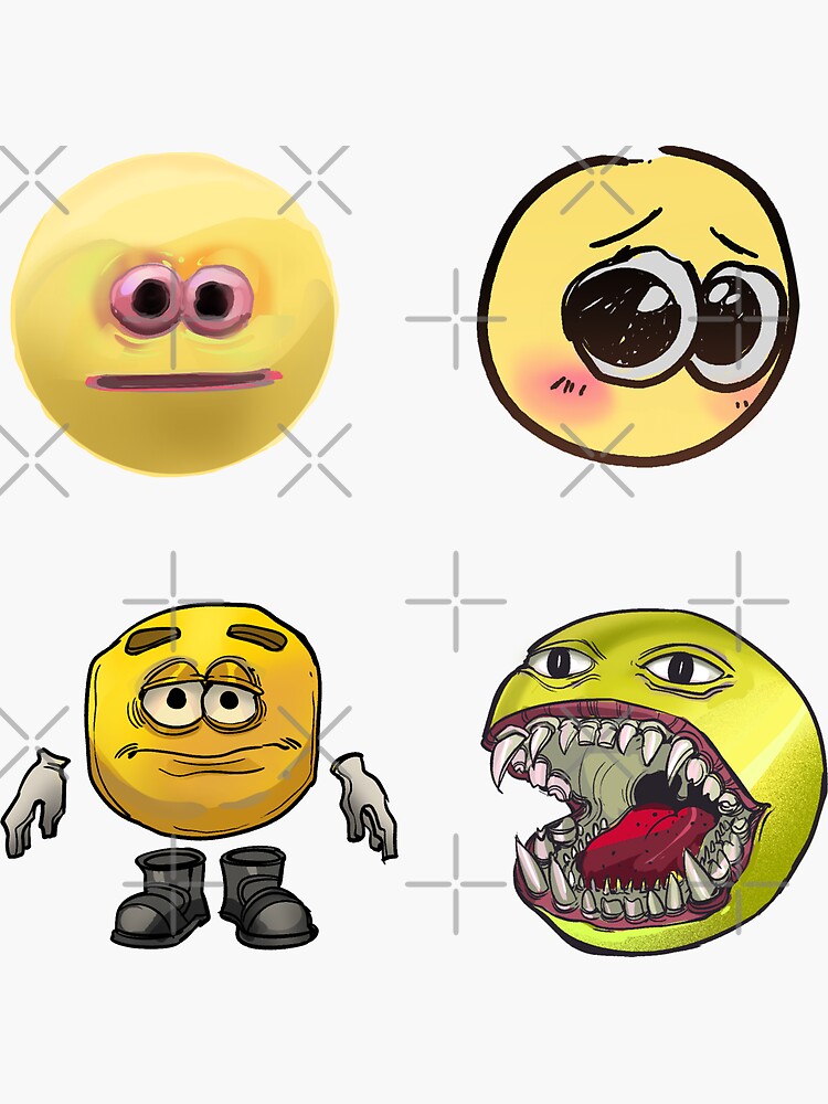 Cursed Emoji Vinyl Sticker Sheet 