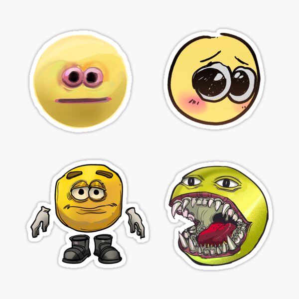 Cursed Emoji Set Sticker by evaolsen