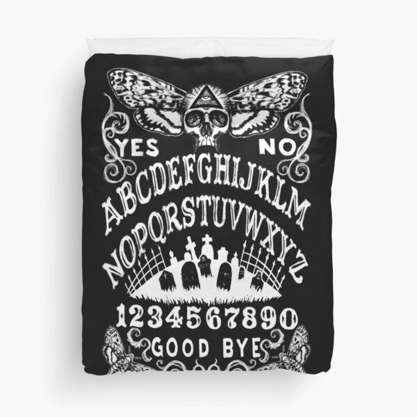 Death Head Moth Witch Board Duvet Cover