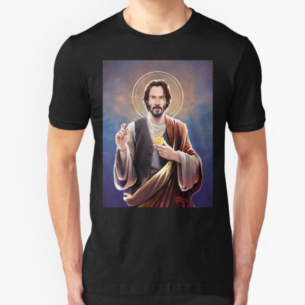 Keanu Reeves - Saint Keanu of Reeves Slim Fit T-Shirt