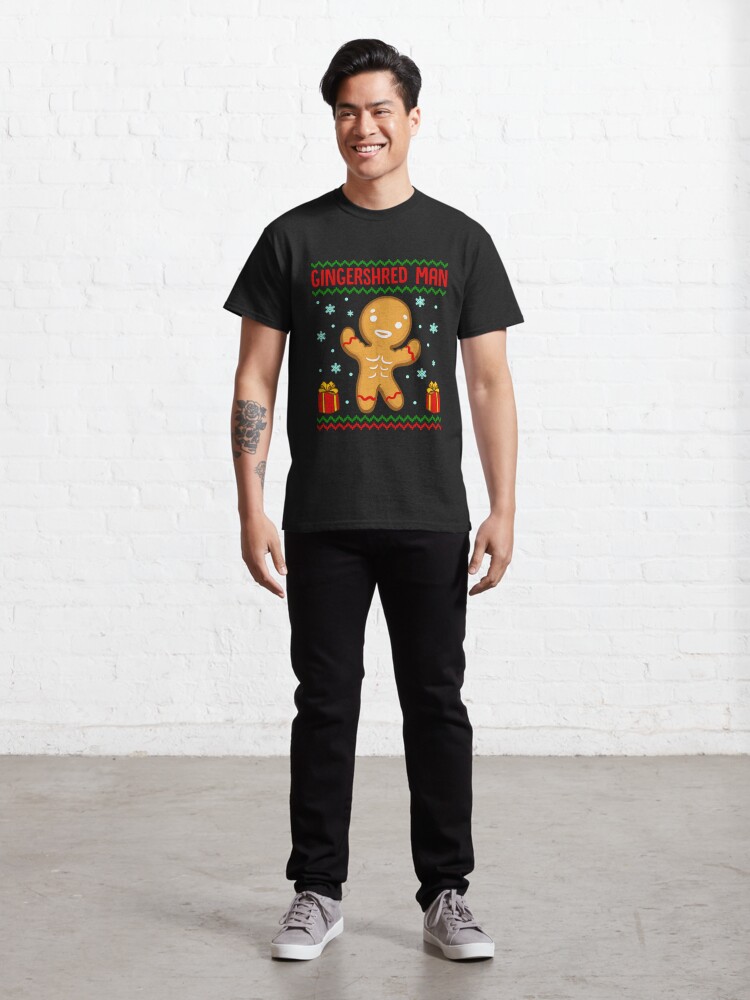 Discover Gingershred Man a Cute Buff Christmas Gingerbread Man Classic T-Shirts