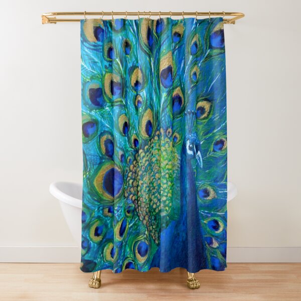 Rainbow Peacock Feathers Super Soft Cuddly Fabric by Timeless