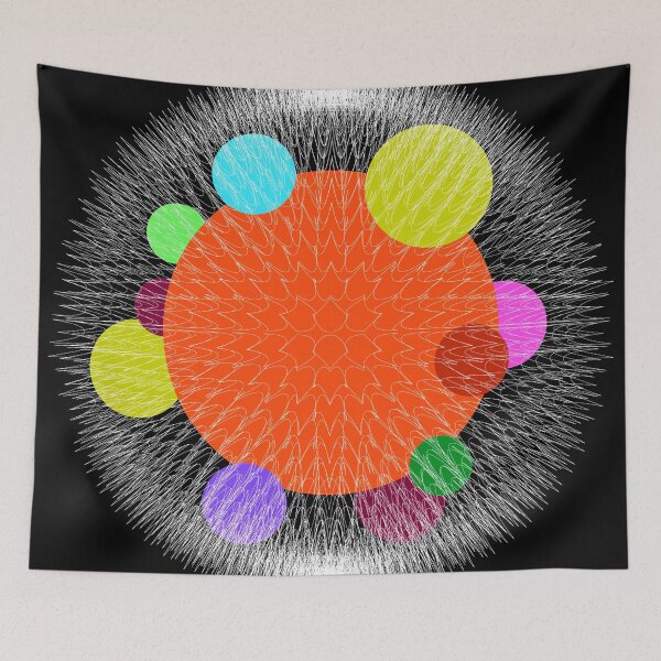 Item preview, Colorful Abstract Sphere Circle designed and sold by RamiBeans.