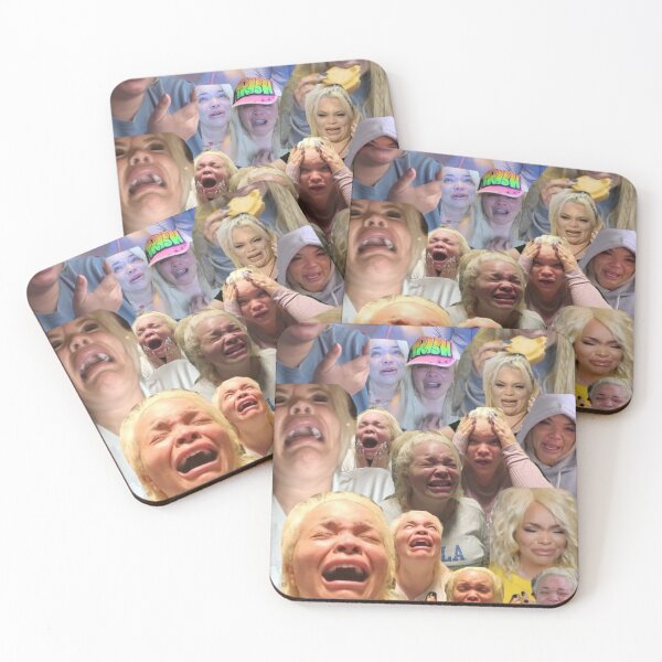Item preview, Trisha Pastas crying on her kitchen floor collage  designed and sold by memekween.