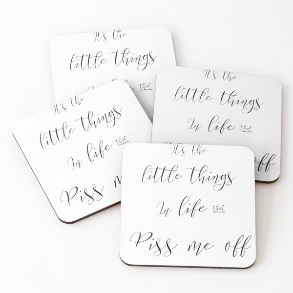 Item preview, It's the Little Things In Life Quote designed and sold by Natalie Ricker.