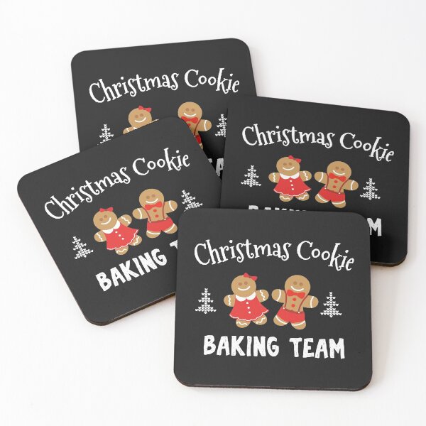 Item preview, Christmas cookie baking team funny gingerbread man and lady in red dress  designed and sold by alenaz.
