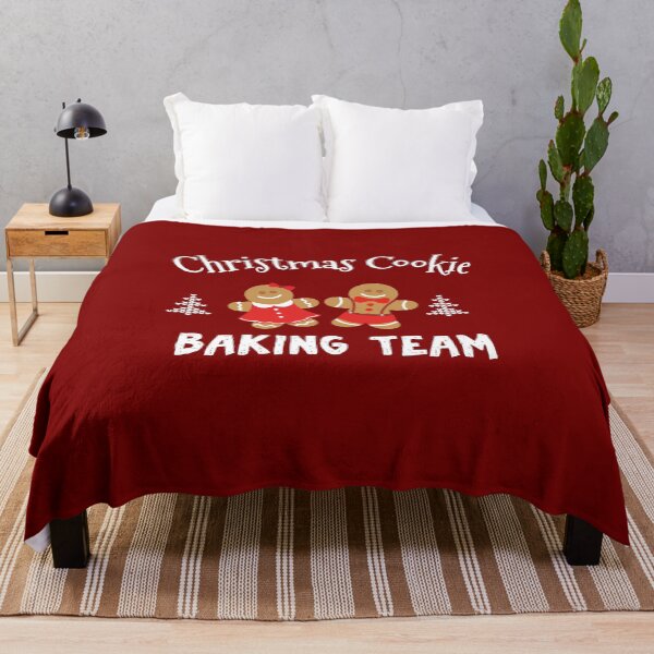 Item preview, Christmas cookie baking team funny gingerbread man and lady in red dress  designed and sold by alenaz.