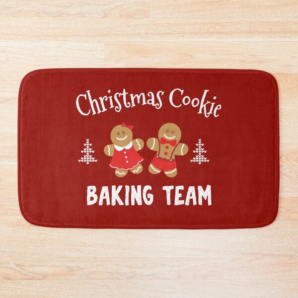 Item preview, Christmas cookie baking team funny gingerbread man and lady in red dress  designed and sold by alenaz.