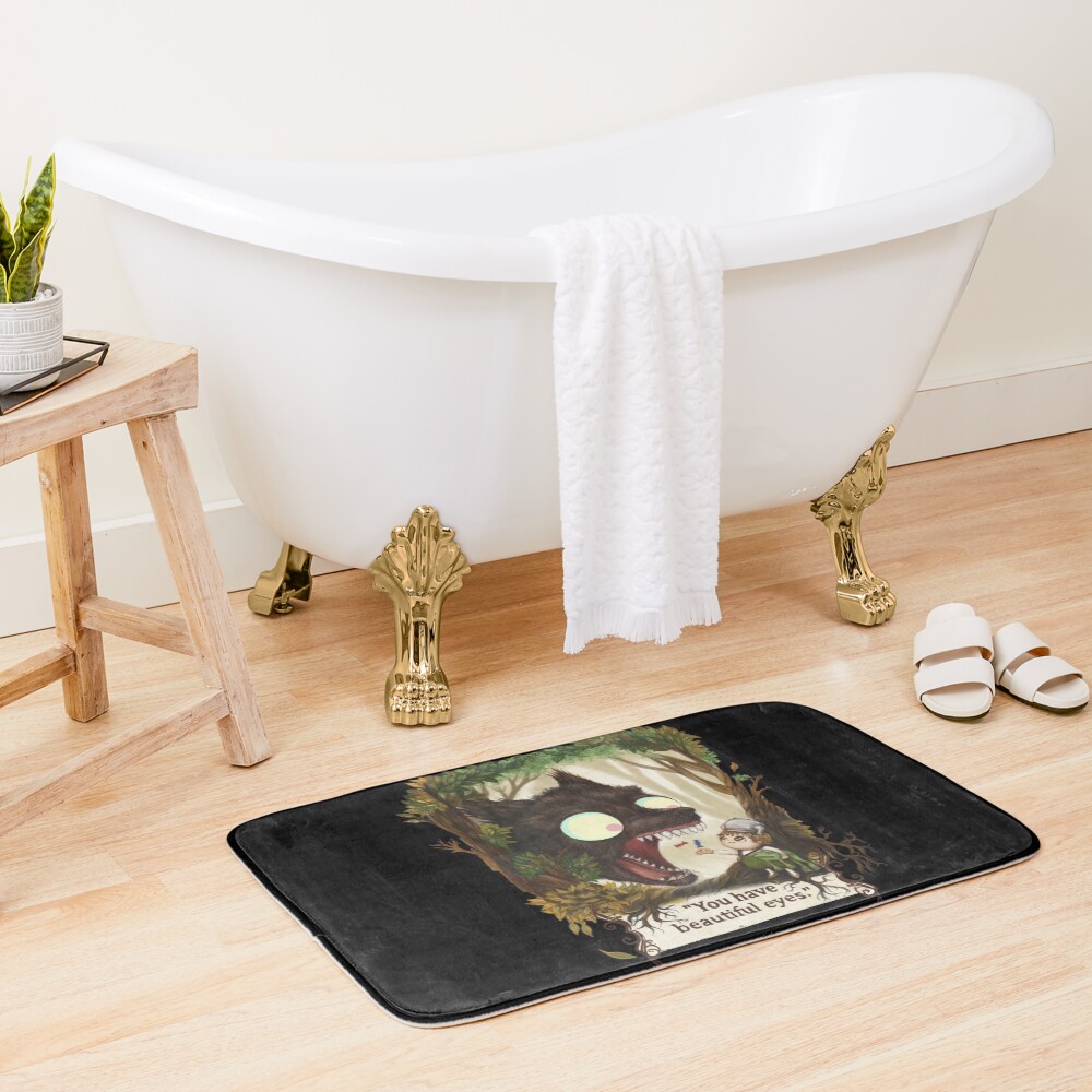 You have beautiful eyes - over the garden wall Bath Mat