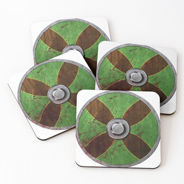 Item preview, Viking Shield - Green designed and sold by MythicComicsArt.