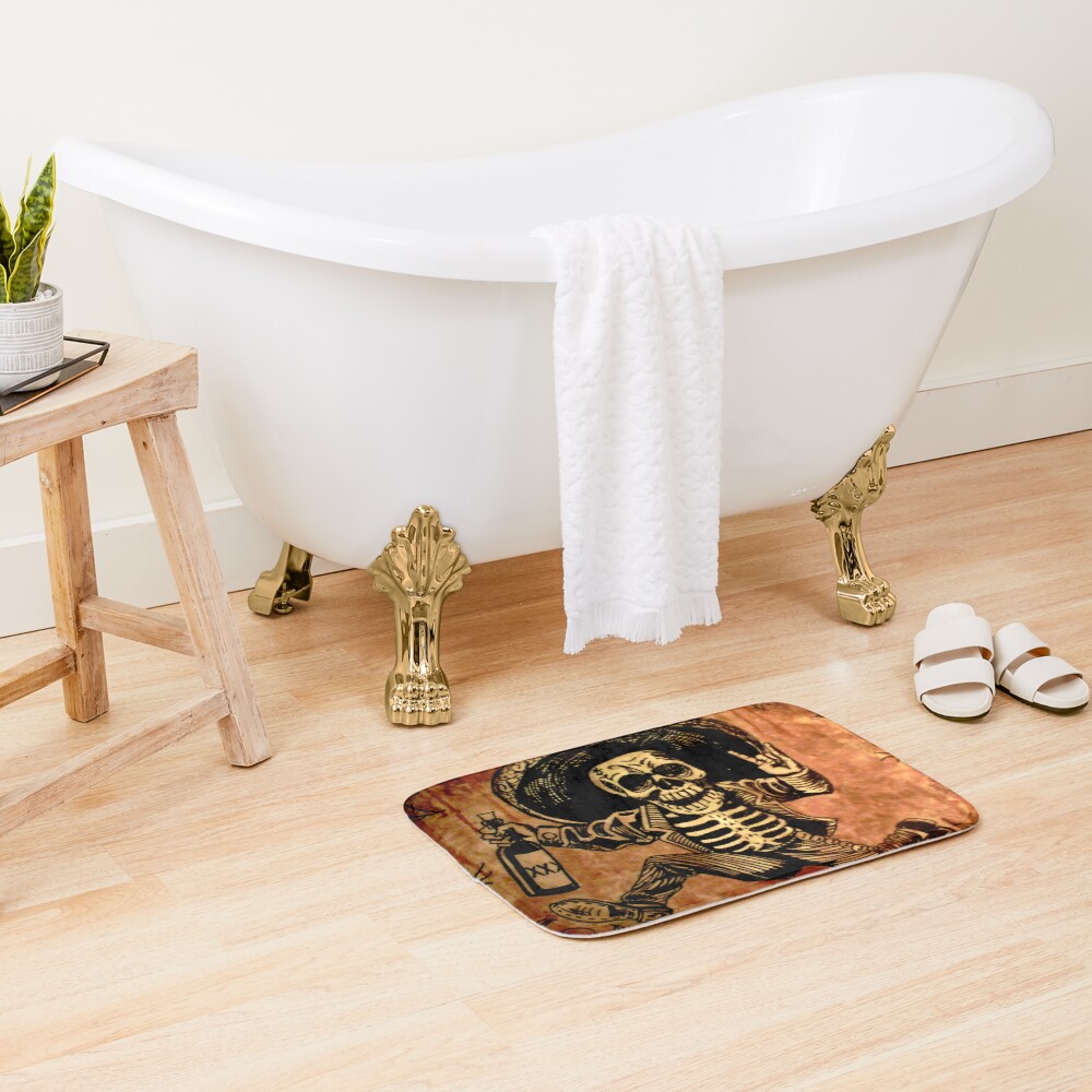 Posada Day of the Dead Outlaw Bath Mat